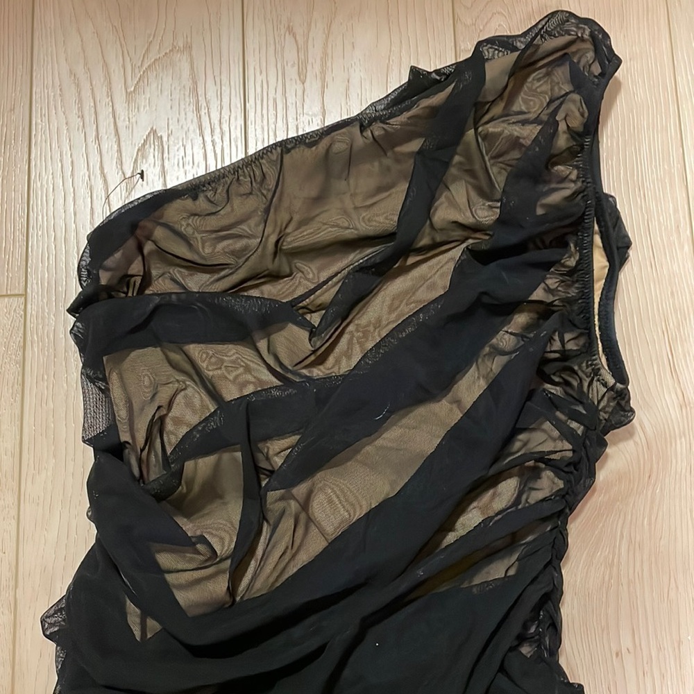 Norma Kamali Black One Shoulder Dress - Picture 8 of 15